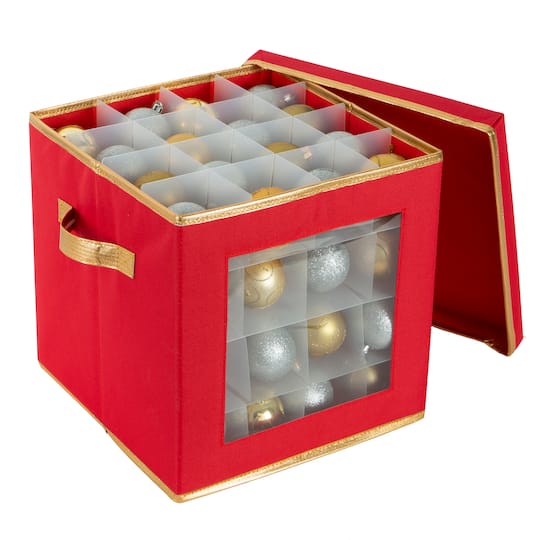 Simplify Small Ornament Storage Box with See-Through Window
